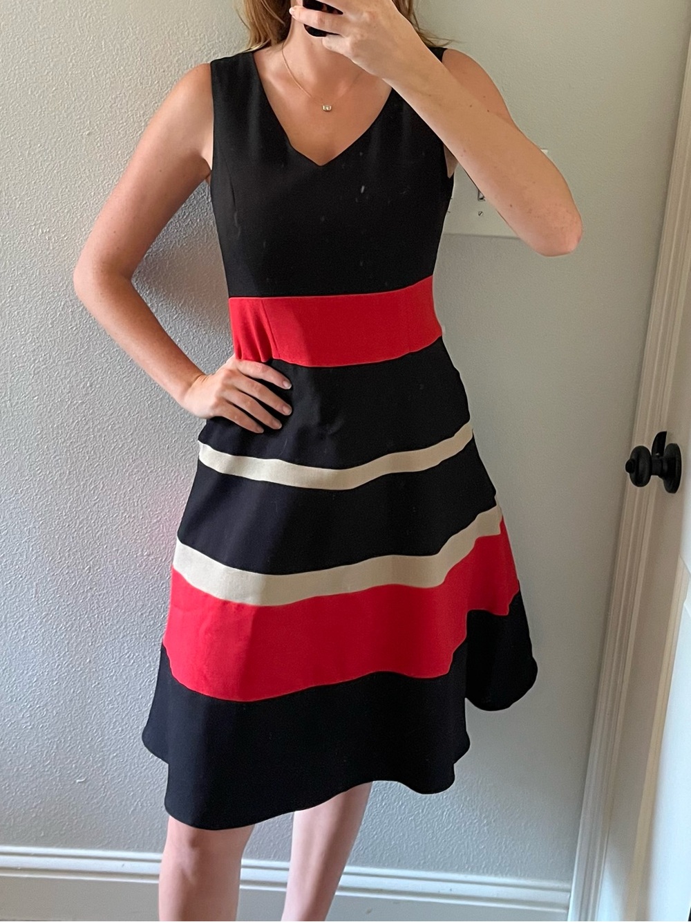 Stripe Flare dress